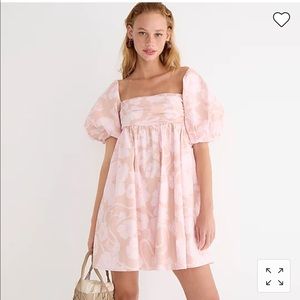 Jcrew Puff-sleeve mini dress in windswept floral
